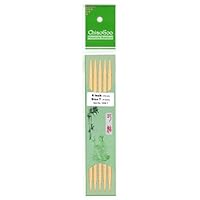 ChiaoGoo Double Point 6 inch (15cm) Bamboo Natural Knitting Needle Size US 1.5 (2.5mm) 1016-1.5
