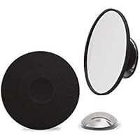 Cosmetic Mirror 10 x Magnification with Magnetic Extension Bar, Black