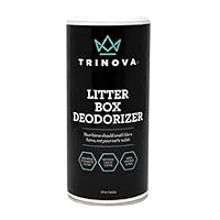 TriNova Kitty Litter Box Deodorizer - 100% Bio-Based, Hypoallergenic, Fragrance Free Odor Eliminator & Neutralizer - Extends Your Pet Cat's Litter & Absorbs Odors