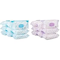 Amazon Elements Baby Wipes, Unscented, 720 Count & Sensitive, 720 Count (Shipped Separately)