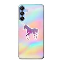 jjphonecase R3203 Rainbow Unicorn Case Cover for Samsung Galaxy A15 5G