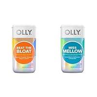 OLLY Beat The Bloat, Miss Mellow and Happy Hoo-Ha Capsules Starter Pack Bundle, Women's Probiotic, Belly Bloat Relief and Hormone Balance, Mood Support Supplements, 25 and 30 Day Supply
