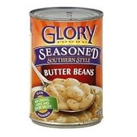 Glory Foods Seasoned Butter Beans, 15-Ounce (Pack of 12)