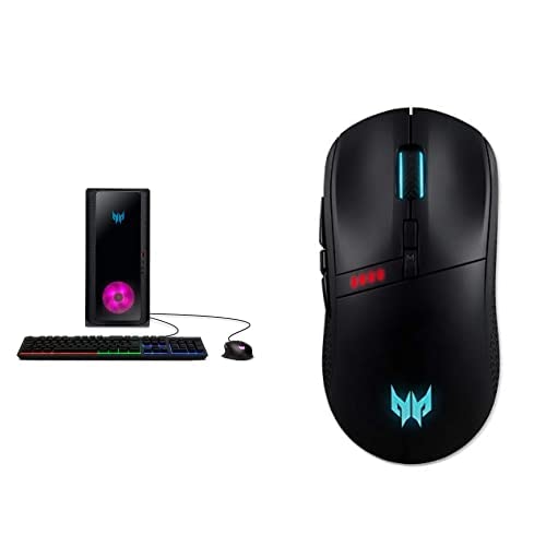 Acer Predator Orion 3000 PO3-640-UA91 Tower, Intel i7-12700F,NVIDIA GeForce RTX 3070, 16GB DDR4,512GB SSD, 1TB HDD, Wi-Fi 6E, RGB Keyboard & Mouse with Predator Cestus 350 Wired/Wireless Gaming Mouse