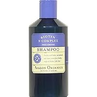 Avalon Organics Shampoo, Biotin B-Complex, Thickening, 14 Ounce (Pack of 5)