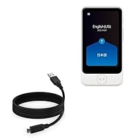 BoxWave Cable Compatible with Pocketalk Plus Voice Translator - DirectSync - USB 3.0 A to USB 3.1 Type C, USB C Charge and Sync Cable - 6ft - Black