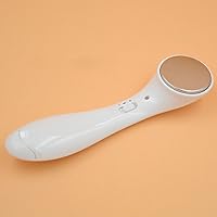 Most Popular Electronic Vibration Iontophoresis Apparatus Face Massager Facial Skin Care Cleaner Beauty Instrument (White)
