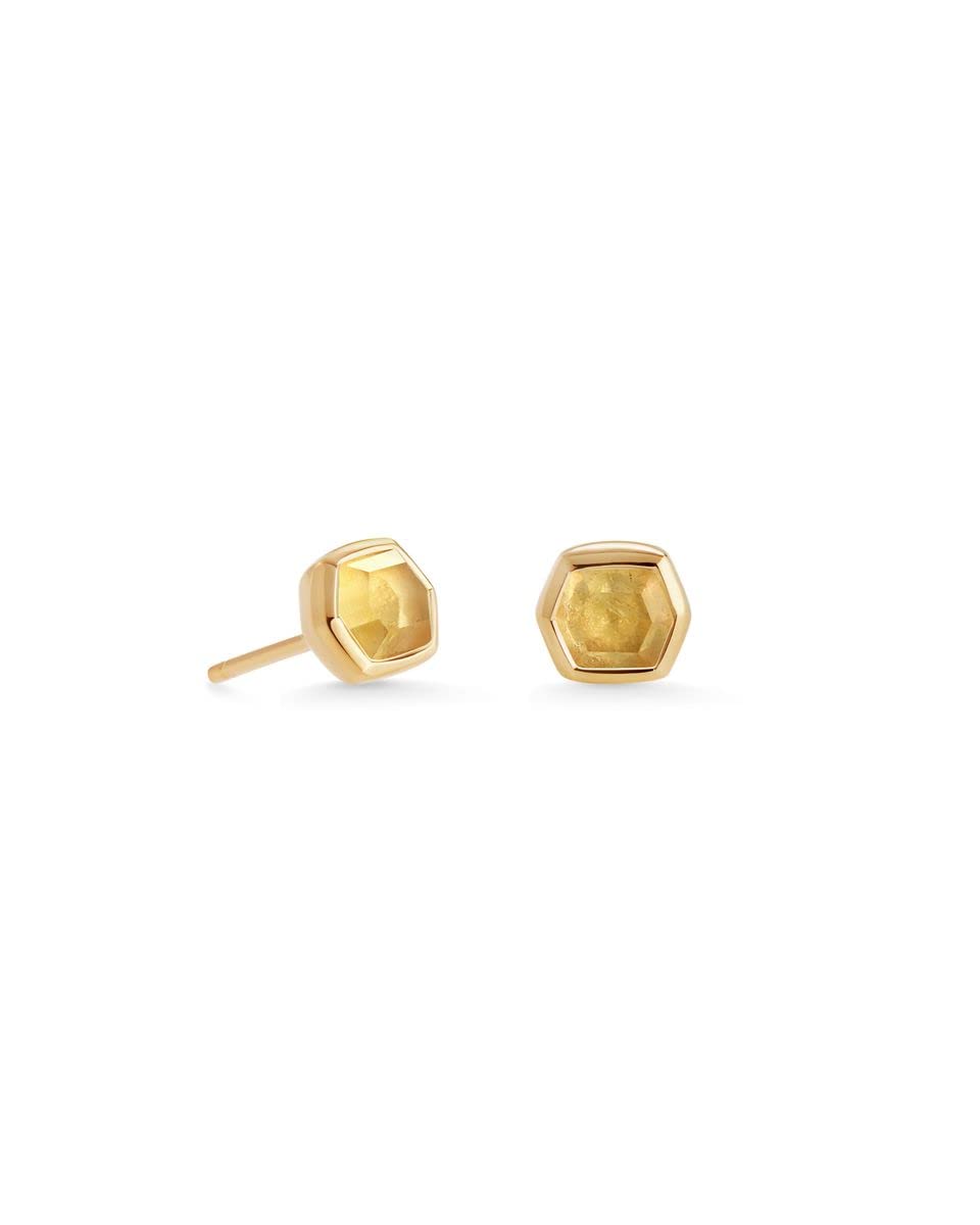 Kendra Scott Davie Stud Earrings in 18K Gold Vermeil, Fine Jewelry for Women