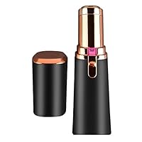 Vivitar PG-V027-BLK LED Light Painless Hair Remover, Portable And Compact Trimmer Shaver, Easy Storage And Is Travel-Friendly With Built-In LED Light For Chin Hair And Cheek Hair, Black
