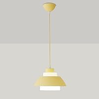 Asian Multicolor Pendant Light Fixture with Aluminum Lamp Shade Hanging Lighting for Kitchen E26 Base Farmhouse Ceiling Light Fixture Chandelier for Dining Table