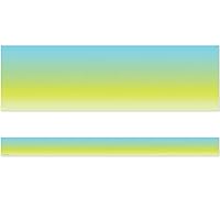 Teacher Created Resources Aqua and Lime Color Wash Straight Border Trim