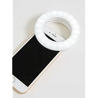 Selfie Ring Light Clip-on Rechargeable Portable LED Light for Cell Phone iPhone Android and Other Smartphone Laptop PC Camera Photography and Video Streaming