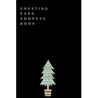 Greeting card address book: Notebook to keep track of Holiday cards sent and received - Undated 10 year organizer