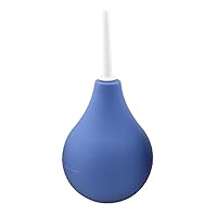 Enema Douche Anti Back-Flow | Anal Douche Bottle for Colon Cleansing Detox and Constipation | Enema Bulb of 160ml with 1 Spout | Reusable Enima Anal Vaginal Cleaner kit | for Men Women Shower (Blue)