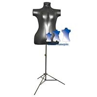 Inflatable Female Torso, Plus Size, with MS12 Stand, Black