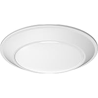 Juno JSBTC 6IN TUWH 90CRI WL MW M6 Smart Surface Mount Disk Light, 2700K-5000K Tunable, 1100 Lumens, Connect with Zigbee or Bluetooth, Works with Alexa, Google Home, or SmartThings, 6-Inch, White