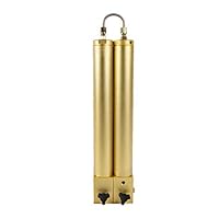 TUXING 4500Psi Pcp Compressor Oil Water Separator, with Anti-Explosion Valve,Two Stage Filtration Air Filter for High Pressure Air Compressor Scuba Diving 408mm*100mm Gold