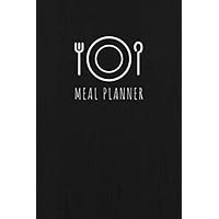 Weekly Meal Planner: 60 Week Food Planner & Grocery List | Minimalist Style Black Cover Menu Planning Notebook | Meal Prep And Shopping List Journal, 6x9