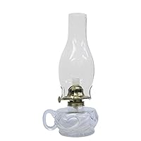by 21st Century L392ACL Lite Hearted Clear Glass Oil Lamp