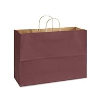 25 USA Maroon Bags, Extra Large Kraft Paper Gift Wrap (Vogue Size 16W x 12H x 6)