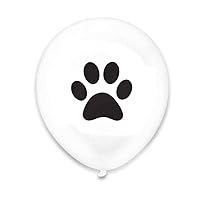 Fundraising For A Cause | Black Paw Print Latex Balloons - Best Decorations for Parties, Events, Activities and More (1 Pack of Balloons)