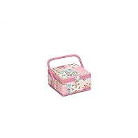 Hobby & Gift Patchwork Small Craft Storage Box Pink