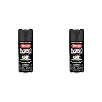 Krylon K02732007 Fusion All-In-One Spray Paint for Indoor/Outdoor Use, Matte Black, 12 Ounces (Pack of 2)