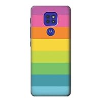 R2363 Rainbow Pattern Case Cover for Motorola Moto G9 Play
