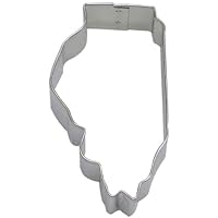 International State of Illinois Cookie Cutter 3.5 Inch –Tin Plated Steel Cookie Cutters – State of Illinois Cookie Mold