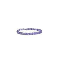 Natural Tanzanite Stretchable Beads Bracelet Endless 7 inch, December Birthstone, Healing Bracelet, Adjustable