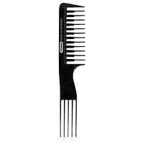 Titania Backcombing Comb Hairdressing Toothed Comb For Combing & Hairstyling Natural Hair & Wigs & Detangling Beard - Salon Quality Hairdrying, Straightening & Grooming for Men & Women