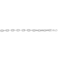 925 Sterling Silver 8.8mm Polished Lite Nautical Ship Mariner Anchor Chain Necklace With Lobster Clasp Jewelry Gifts for Women - Length Options: 22 24