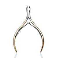 Round Box Joint Double Spring Style For Professional Stainless Steel For Manicure Set Cuticle Nipper Cuticle Trimmer Cuticle Cutter Cuticle Remover For Manicure & Pedicure Spa – MyNa (1, Gold)