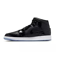 NIKE Air Jordan 1 Mid Space Jam (us_Footwear_Size_System, Adult, Men, Numeric, Medium, Numeric_10) Black/Dark Concord-white