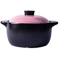 Ceramic Casserole Earthen Pot Clay Pot for Cooking Ceramic Cookware - Fast Heat Transfer, Uniform Heating, Upgrade Nutrition, Capacity 5L