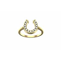 Real Diamond Ring For Women And Girls In 14k Solid Gold Diamond Size 1.5MM Diamond Weight 0.15 CTW Diamond Color H