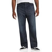 True Nation by DXL Men's Big and Tall Loose-Fit Stretch Dark Wash Jeans