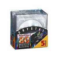 Memorex Crystal 80-Minute Minidisc Media (5-Pack with Case) (Discontinued by Manufacturer)