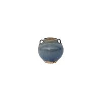 Artissance Vintage Style Ceramic Small Pot w/2 Handles, 6.7 Inch Tall, Antique Green (Size & Finish Vary)