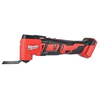 Milwaukee 2626-20 M18 18V Lithium Ion Cordless 18,000 OPM Orbiting Multi Tool with Woodcutting Blades and Sanding Pad with Sheets Included (Battery Not Included, Power Tool Only) (Renewed)