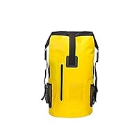 Outdoor Sports Goods, Pvc Waterproof Bag, Large Capacity Mountaineering Diving Swimming Bag, Backpack, River Upstream, Cycling Bag (Yellow)