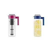 Takeya Premium Quality Iced Tea Maker with Patented Flash Chill Technology Patented and Airtight Pitcher