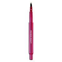 Swissco Retractable Lip Brush with Soft Taklon Hair, Metallic Pink/Purple/Blue