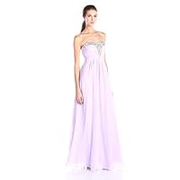 Women's Strapless Sweetheart Long Gown with Cut Out Back