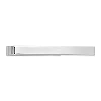 14k White Gold Polished Tie Bar Measures 50x4.5mm Wide Jewelry Gifts for Men