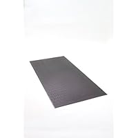 SuperMats Solid Construction Cardio Equipment Mat 14GS for Commercial Applications Black 3-Feet x 6.5-Feet