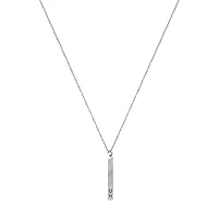 Bar Stick Pendant Necklace Stainless Steel Love Heart 12 Constellation Zodiac Necklace for Women Girls Jewelry