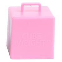 Cube Weight Balloon Weight, 65 gram, Baby Pink, 10 Piece