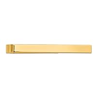 4.5mm 10k Gold Mens Polished Tie Bar Jewelry Gifts for Men
