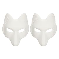 Fox Mask Japanese Kabuki Kitsune Masks for Men Women Children Halloween  Masquerade Costume Prop
